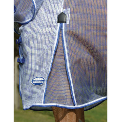 Capa antimoscas WeatherBeeta ComFiTec Ripshield Plus Branco / azul Capa antimoscas WeatherBeeta ComFiTec Ripshield Plus Branco / azul