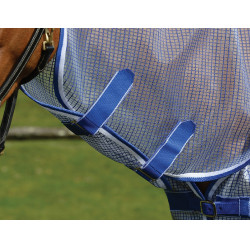 Capa antimoscas WeatherBeeta ComFiTec Ripshield Plus Branco / azul Capa antimoscas WeatherBeeta ComFiTec Ripshield Plus Branco / azul