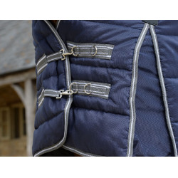 Cobertura de estábulo Weatherbeeta Combo Channel Quilt II Azul escuro / cinza / branco Cobertura de estábulo Weatherbeeta Combo Channel Quilt II Azul escuro / cinza / branco