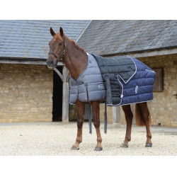 Cobertura de estábulo Weatherbeeta Combo Channel Quilt II Azul escuro / cinza / branco Cobertura de estábulo Weatherbeeta Combo Channel Quilt II Azul escuro / cinza / branco