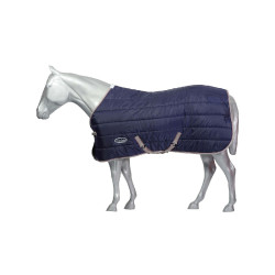 Cobertura de estábulo 110g Weatherbeeta ComFiTec 210D Channel Azul-marinho / prata / vermelho Cobertura de estábulo 110g Weatherbeeta ComFiTec 210D Channel Azul-marinho / prata / vermelho