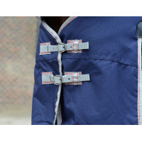 Capa 220g Weatherbeeta com Pescoço ComFiTec Essential Azul-marinho / prata / vermelho Capa 220g Weatherbeeta com Pescoço ComFiTec Essential Azul-marinho / prata / vermelho