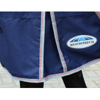Capa 220g Weatherbeeta com Pescoço ComFiTec Essential Azul-marinho / prata / vermelho Capa 220g Weatherbeeta com Pescoço ComFiTec Essential Azul-marinho / prata / vermelho