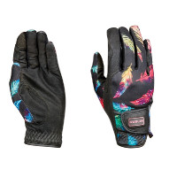 Luvas de equitação Dublin estampadas Impressão folha