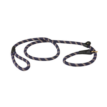 Trela para cão Weatherbeeta de couro e corda Marinho / castanho Azul