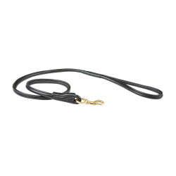 Coleira para cão Weatherbeeta de couro redondo Preto