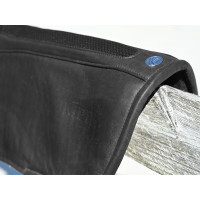 Amortecedor Jump'In anatômico de couro e feltro Preto Amortecedor Jump'In anatômico de couro e feltro Preto