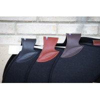 Amortecedor Jump'In feltro preto e couro Havana Castanho Amortecedor Jump'In feltro preto e couro Havana Castanho