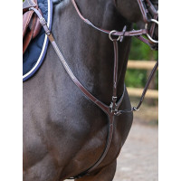 Collier de chasse Clincher et martingale Jump'In One Premium Havane