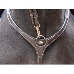 Collier de chasse Clincher et martingale Jump'In One Premium Havane