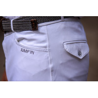 Calça de equitação masculina Jump'In Super X Branco