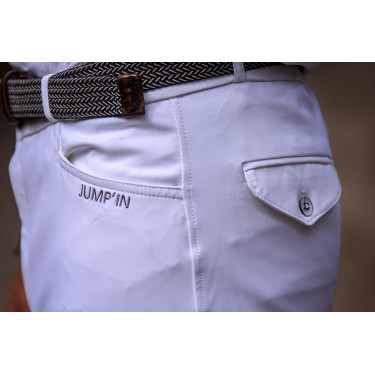 Calça de equitação masculina Jump'In Super X Branco