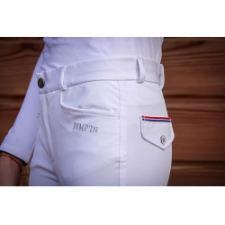 Calça de equitação júnior unissex Sacha Jump'In Branco Calça de equitação júnior unissex Sacha Jump'In Branco