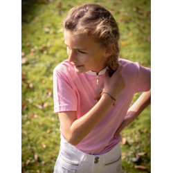 Polo de competição Jump'In de mangas curtas Charlie Rosa