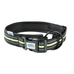 Coleira refletora para cão Weatherbeeta Preto / amarelo Coleira refletora para cão Weatherbeeta Preto / amarelo