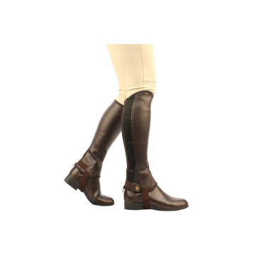 Mini-chaps em couro Saxon Equileather Mini-chaps em couro Saxon Equileather