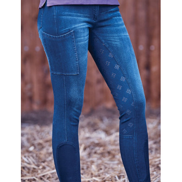 Calça Dublin denim feminina Shona Full Grip Silicone Print Calça Dublin denim feminina Shona Full Grip Silicone Print