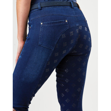 Calça Dublin denim feminina Shona Full Grip Silicone Print Calça Dublin denim feminina Shona Full Grip Silicone Print