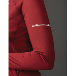 Polo de manga curta Weatherbeeta Victoria Premium feminino Bordéus Bordô Polo de manga curta Weatherbeeta Victoria Premium feminino Bordéus Bordô