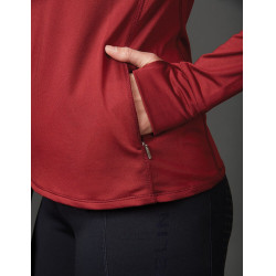 Polo de manga curta Weatherbeeta Victoria Premium feminino Bordéus Bordô Polo de manga curta Weatherbeeta Victoria Premium feminino Bordéus Bordô