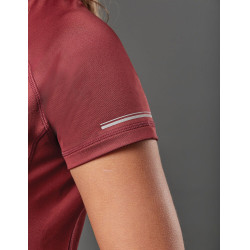 Polo de manga curta Weatherbeeta Victoria Premium feminino Bordéus Bordô Polo de manga curta Weatherbeeta Victoria Premium feminino Bordéus Bordô