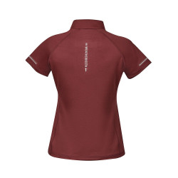 Polo de manga curta Weatherbeeta Victoria Premium feminino Bordéus Bordô Polo de manga curta Weatherbeeta Victoria Premium feminino Bordéus Bordô