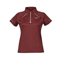 Polo de manga curta Weatherbeeta Victoria Premium feminino Bordéus