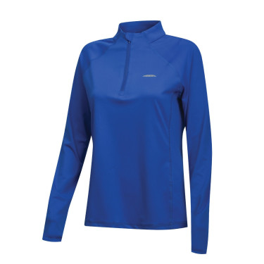 Polo de manga comprida Weatherbeeta feminino Prime Azul royal