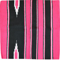 Westride Navajo Teppich Baumwolle/Acryl Rosa / preto / branco