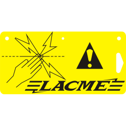 Placa de identificação Lacmé por 10 Placa de identificação Lacmé por 10
