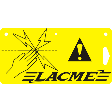 Placa de identificação Lacmé por 10 Placa de identificação Lacmé por 10