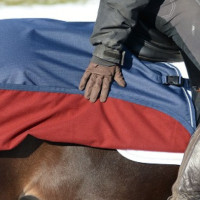 Cobre-rins quadrado Bucas impermeável Azul-marinho / prata Cobre-rins quadrado Bucas impermeável Azul-marinho / prata