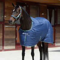 Cobertura de estábulo Bucas Quilt 150g Silk-Feel Azul-marinho