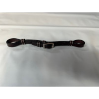 Gourmette de couro Jump'In para hackamore Havana Castanho