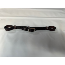 Gourmette de couro Jump'In para hackamore Havana Castanho