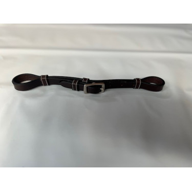 Gourmette de couro Jump'In para hackamore Havana Castanho