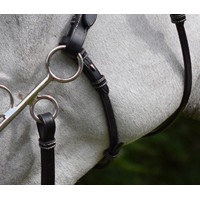 Montantes e correia para hackamore Jump'In week Preto