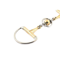 Mors à olives Jump'In double brisure inox et boule en german silver Mors à olives Jump'In double brisure inox et boule en german silver