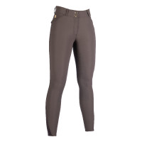 Calça HKM Marrakesh com fundo de silicone 1/1 Castanho escuro