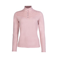 Camiseta funcional HKM Berry Lace Rosa velho