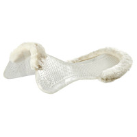 Amortecedor terapêutico em gel recortado em lã ecológica Acavallo Transparente / branco