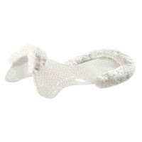 Amortecedor terapêutico em gel com elevação frontal em lã ecológica Acavallo Transparente / branco