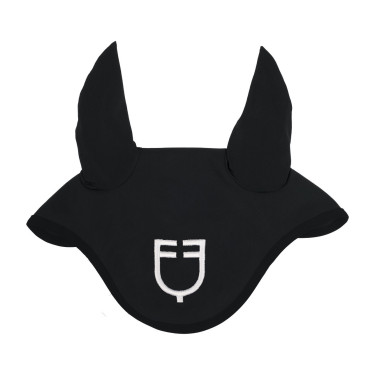 Touca antimoscas em tecido técnico edição Black Line Equestro Preto