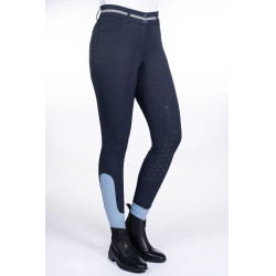 Pantalón Bloomsbury con asiento completo de silicona HKM Azul escuro