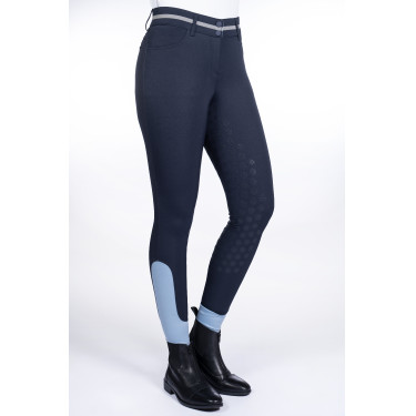 Pantalón Bloomsbury con asiento completo de silicona HKM Azul escuro