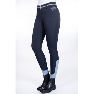 Pantalón Bloomsbury con asiento completo de silicona HKM Azul escuro Pantalón Bloomsbury con asiento completo de silicona HKM Azul escuro
