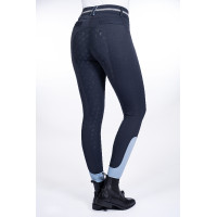 Pantalón Bloomsbury con asiento completo de silicona HKM Azul escuro Pantalón Bloomsbury con asiento completo de silicona HKM Azul escuro