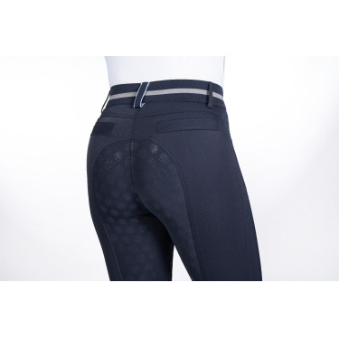 Pantalón Bloomsbury con asiento completo de silicona HKM Azul escuro Pantalón Bloomsbury con asiento completo de silicona HKM Azul escuro
