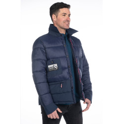 Casaco acolchoado HKM Derby Unissex Azul escuro