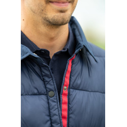 Casaco acolchoado HKM Derby Unissex Azul escuro